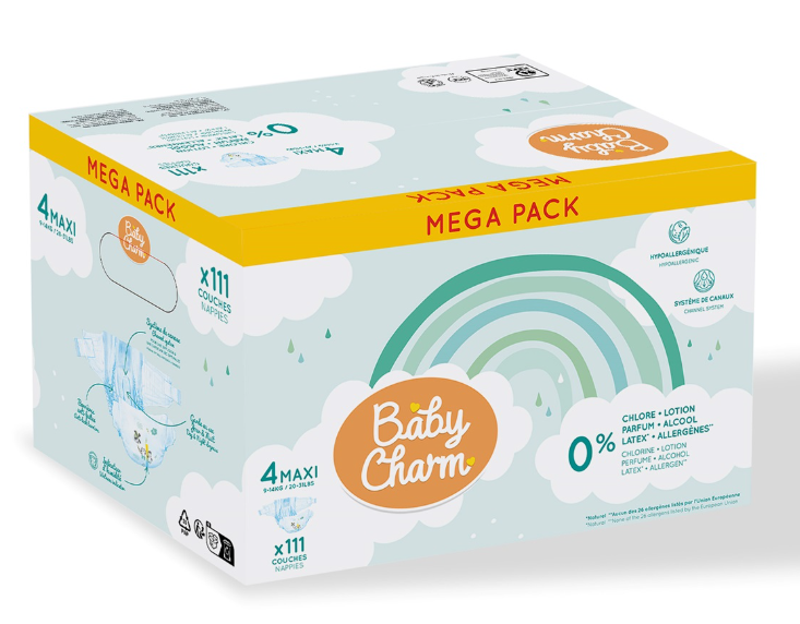 Couches BABYCHARM JUNIOR 9 - 14 KG