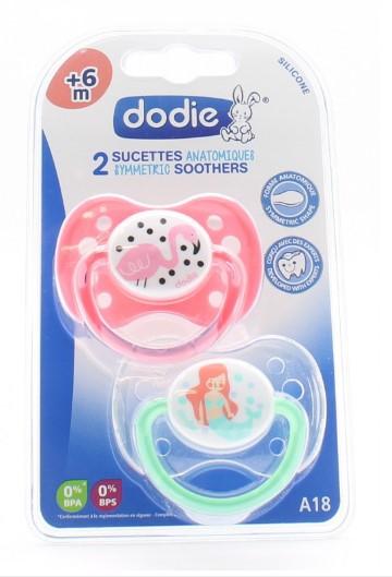 SUCETTE ANATOMIQUE DODIE 6m+