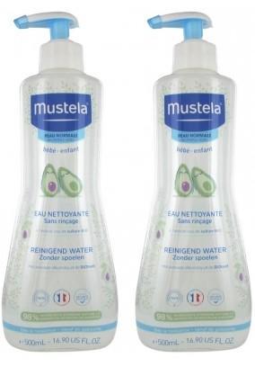Eau nettoyante Mustela 500mL Lot de 2