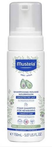 Shampoing mousse nourrisson Mustela - croûtes de lait 150 mL